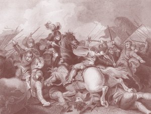 Slag bij Bosworth Field door Unbekannter Künstler