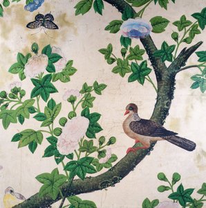 Vogelbehang, ca. 1840 door Unbekannter Künstler