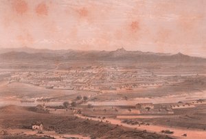 Vogelvlucht van Alessandria, Piëmont door William M. Timlin