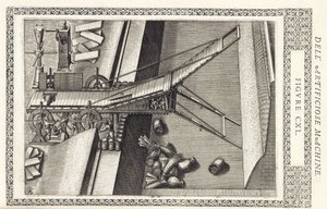 Machine voor het overbruggen van een gracht