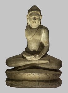 Boeddha maakt het gebaar van meditatie door Unbekannt