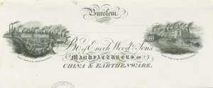 Burslem - Briefhoofd van Enoch Wood & Sons door Unbekannt