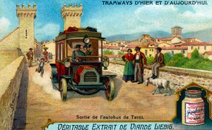 Bus vertrekt uit Terni