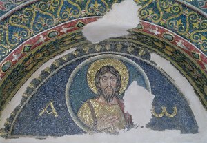Buste van Christus, lunet, 5e-6e eeuw