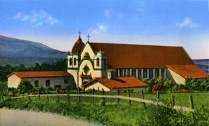 Californië: El Carmel Missie door Unbekannter Künstler