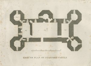 Kasteel Kerk - Stafford Kasteel: gravure, nd [19e eeuw] door Unbekannt