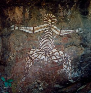 Rotsschildering, Arnhem Land, Noordelijk Territorium, Australië, Aboriginal cultuur