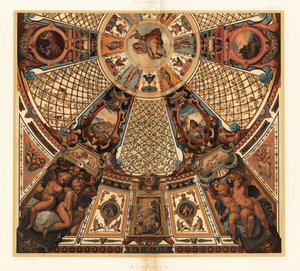 Plafondschildering in de Uffizi Galerij, Florence