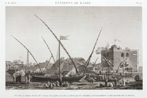 Viering van de jaarlijkse opening van de dijk aan het Caïro Kanaal, Egypte, ca. 1798