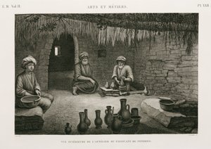 Keramiekproductie, Pottenbakkerswerkplaats, Egypte, ca. 1798