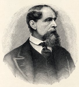 Charles Dickens - portret door Unbekannter Künstler