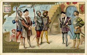 Christoffel Columbus wordt gearresteerd door Unbekannter Künstler