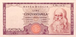Cinquantamila Lire door Unbekannt