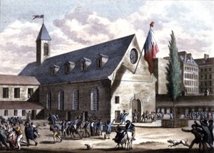 Sluiting van Club des Jacobins, Parijs door Unbekannter Künstler