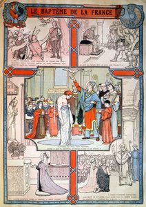 Doop van Clovis door Sint Remi in Reims, ca. 1930