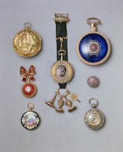 Collectie Fabergé zakhorloges door Unbekannt
