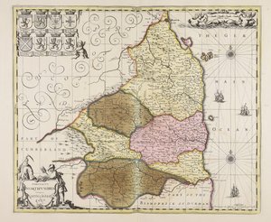 Comitatus Northumbria vernacule Northumberland door Unbekannter Künstler