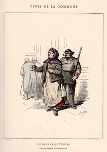 Commune van Parijs: kostuum van CITIENNE QUETEUSE in 