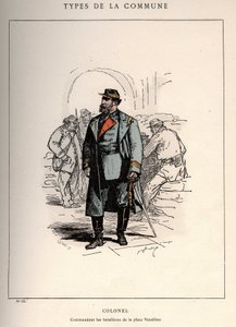 Commune van Parijs: kostuum van KOLONEL COMMANDANT LES BATALLIONS DE LA PLACE VENDOME (13) in 