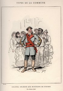 Commune van Parijs: kostuum van KOLONEL DELEGE 