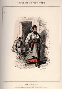 Commune van Parijs: kostuum van UNE CITIENNE (17) in 