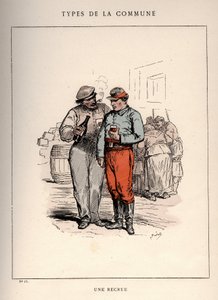 Commune van Parijs: kostuum van UNE RECIRUE in 