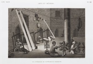 Katoen & Zijde, Weven, Weverswerkplaats, Egypte, ca. 1798