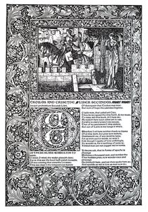Decoratief gedicht door Geoffrey Chaucer door Unbekannt