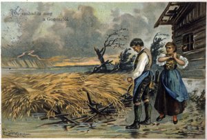 Bevrijd ons van het kwaad. Boeren na de storm door Unbekannter Künstler