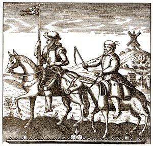 Don Quichot en Sancho Panza door Unbekannter Künstler