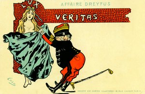 Dreyfus-affaire - cartoon door Unbekannter Künstler
