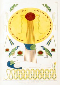 Egyptische oudheid: invloed van de maan op de ziel - Illustratie uit de Atlas van Egypte door Unbekannt