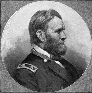 Gravure van Ulysses S Grant door Unbekannt