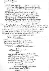 Inschrijvingen door Izaak Walton op zijn exemplaar van het Book of Common Prayer, na 1662