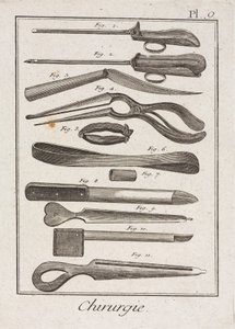 Uitrusting, vroegmoderne chirurgische instrumenten