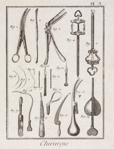 Uitrusting, vroegmoderne chirurgische instrumenten door Unbekannt