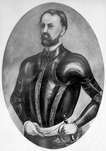 Ontdekkingsreiziger Hernando De Soto (gravure) door Unbekannt