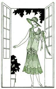 Mode: jurk in mei 1925 door Unbekannter Künstler
