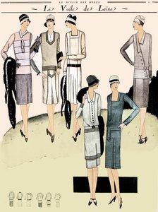 Modejurken in de lente van 1928 door Unbekannter Künstler