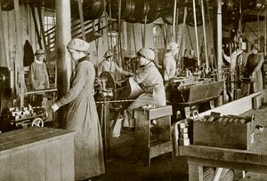Vrouwelijke fabrieksarbeiders