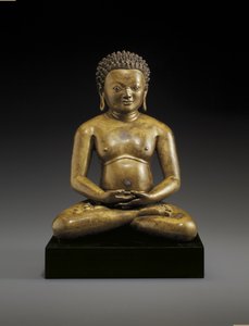 Beeld van een zittende yogi, mogelijk Padampa Sangye, 11e-12e eeuw door Unbekannt