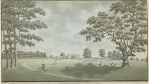 Fisherwick Hall: aquarel, nd [1786]