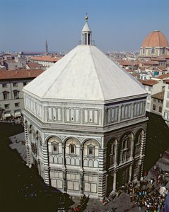 Exterieur van de Doopkapel van Florence (foto)