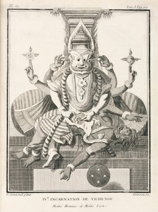 Vierde incarnatie van Vishnu, half-mens en half-leeuw