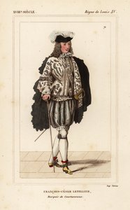Francois-Cesar Letellier, Markies de Courtanvaux, wetenschapper en soldaat, lid van de Academie van Wetenschappen