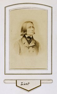 Franz Liszt als jongeman door Unbekannter Künstler