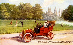 Franse advertentie voor De Dion-Bouton auto, c. 1904