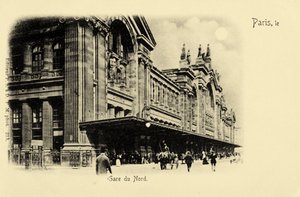 Gare du Nord, Parijs, ca. 1900