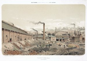 Algemene Industriële Scènes, Steenkoolmijn bij Valentin Cocq, België door Unbekannt