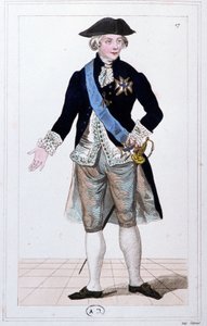Generaal Lafayette commandant van de nationale garde, ca. 1810 (gravure) door Unbekannter Künstler
